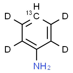 ChemSpider 2D Image | (4-~13~C,2,3,5,6-~2~H_4_)Aniline | C513CH3D4N