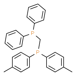ChemSpider 2D Image | {[Bis(4-methylphenyl)phosphino]methyl}(diphenyl)phosphine | C27H26P2