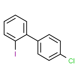 ChemSpider 2D Image | 4'-Chloro-2-iodobiphenyl | C12H8ClI