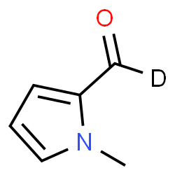 ChemSpider 2D Image | 1-Methyl-1H-pyrrole-2-(~2~H)carbaldehyde | C6H6DNO