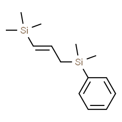ChemSpider 2D Image | {(1E)-3-[Dimethyl(phenyl)silyl]-1-propen-1-yl}(trimethyl)silane | C14H24Si2