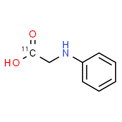 ChemSpider 2D Image | N-Phenyl(1-~11~C)glycine | C711CH9NO2