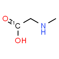 ChemSpider 2D Image | N-Methyl(1-~11~C)glycine | C211CH7NO2