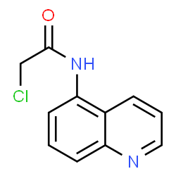 ChemSpider 2D Image | 2-chloro-N-quinolin-5-ylacetamide | C11H9ClN2O