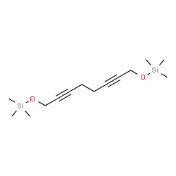 ChemSpider 2D Image | 2,2,13,13-Tetramethyl-3,12-dioxa-2,13-disilatetradeca-5,9-diyne | C14H26O2Si2
