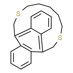 ChemSpider 2D Image | 3,9-Dithiatetracyclo[9.6.6.0~12,17~.0~18,23~]tricosa-1(17),11,13,15,18(23),19,21-heptaene | C21H22S2