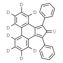 ChemSpider 2D Image | 1,3-Diphenyl(~2~H_8_)-2H-cyclopenta[l]phenanthren-2-one | C29H10D8O