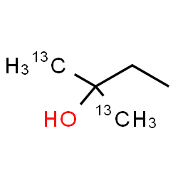 ChemSpider 2D Image | 2-(~13~C)Methyl-2-(1-~13~C)butanol | C313C2H12O