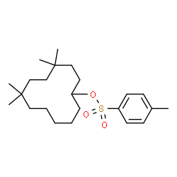 ChemSpider 2D Image | 4,4,7,7-Tetramethylcyclododecyl 4-methylbenzenesulfonate | C23H38O3S