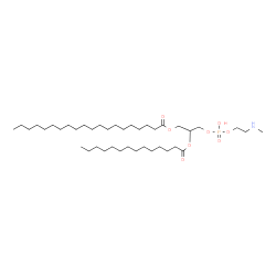ChemSpider 2D Image | 6-Hydroxy-6-oxido-9-(tetradecanoyloxy)-5,7-dioxa-2-aza-6lambda~5~-phosphadecan-10-yl icosanoate | C40H80NO8P