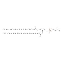 ChemSpider 2D Image | 6-Hydroxy-2-methyl-6-oxido-12-oxo-5,7,11-trioxa-2-aza-6lambda~5~-phosphanonacosan-9-yl (5Z,8Z,11Z)-5,8,11-icosatrienoate | C45H84NO8P