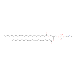 ChemSpider 2D Image | 6-Hydroxy-9-[(5Z,8Z,11Z)-5,8,11-icosatrienoyloxy]-2-methyl-6-oxido-5,7-dioxa-2-aza-6lambda~5~-phosphadecan-10-yl (13Z)-13-docosenoate | C49H90NO8P