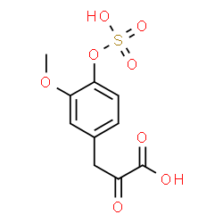 ChemSpider 2D Image | 3-[3-Methoxy-4-(sulfooxy)phenyl]-2-oxopropanoic acid | C10H10O8S