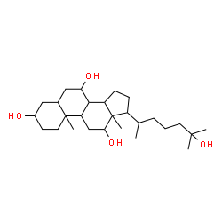 ChemSpider 2D Image | (8xi,9xi,10xi,17xi)-Cholestane-3,7,12,25-tetrol | C27H48O4