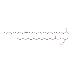 ChemSpider 2D Image | 2-Hydroxy-3-(pentadecanoyloxy)propyl (15Z)-15-tetracosenoate | C42H80O5