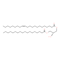 ChemSpider 2D Image | 2-Hydroxy-3-(stearoyloxy)propyl (13Z)-13-docosenoate | C43H82O5