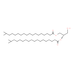 ChemSpider 2D Image | (2S)-3-Hydroxy-1,2-propanediyl bis(17-methyloctadecanoate) | C41H80O5