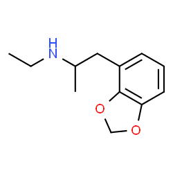 ChemSpider 2D Image | 1-(1,3-Benzodioxol-4-yl)-N-ethyl-2-propanamine | C12H17NO2