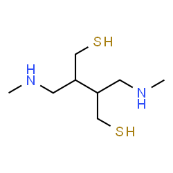 ChemSpider 2D Image | 2,3-Bis[(methylamino)methyl]-1,4-butanedithiol | C8H20N2S2