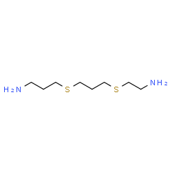 ChemSpider 2D Image | 3-({3-[(2-Aminoethyl)sulfanyl]propyl}sulfanyl)-1-propanamine | C8H20N2S2