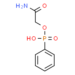ChemSpider 2D Image | 2-Amino-2-oxoethyl hydrogen phenylphosphonate | C8H10NO4P