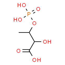 ChemSpider 2D Image | 2-Hydroxy-3-(phosphonooxy)butanoic acid | C4H9O7P