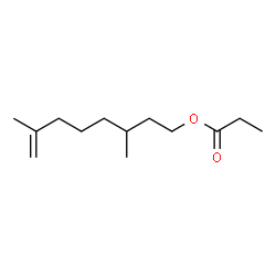 ChemSpider 2D Image | RHODINYL PROPIONATE | C13H24O2