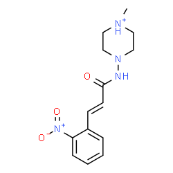 ChemSpider 2D Image | 1-Methyl-4-{[(2E)-3-(2-nitrophenyl)-2-propenoyl]amino}piperazin-1-ium | C14H19N4O3