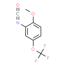 ChemSpider 2D Image | 2-Isocyanato-1-methoxy-4-(trifluoromethoxy)benzene | C9H6F3NO3