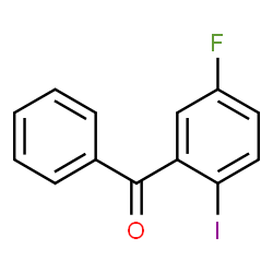 ChemSpider 2D Image | (5-Fluoro-2-iodophenyl)(phenyl)methanone | C13H8FIO