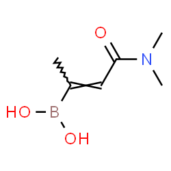 ChemSpider 2D Image | [(2Z)-4-(Dimethylamino)-4-oxo-2-buten-2-yl]boronic acid | C6H12BNO3