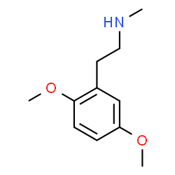 ChemSpider 2D Image | 2-(2,5-Dimethoxyphenyl)-N-methylethanamine | C11H17NO2