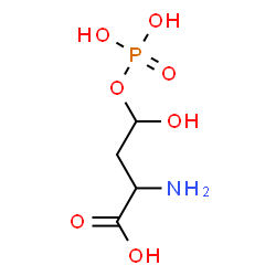 ChemSpider 2D Image | 4-(Phosphonooxy)homoserine | C4H10NO7P