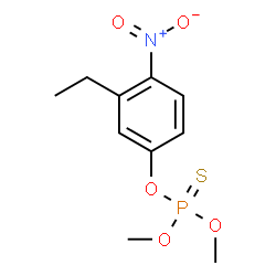 ChemSpider 2D Image | O-(3-Ethyl-4-nitrophenyl) O,O-dimethyl phosphorothioate | C10H14NO5PS