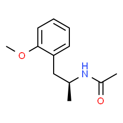 ChemSpider 2D Image | N-[(2S)-1-(2-Methoxyphenyl)-2-propanyl]acetamide | C12H17NO2