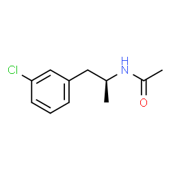 ChemSpider 2D Image | N-[(2S)-1-(3-Chlorophenyl)-2-propanyl]acetamide | C11H14ClNO