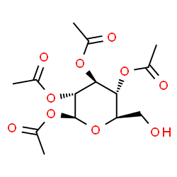 ChemSpider 2D Image | Î²-D-Glucopyranose, 1,2,3,4-tetraacetate | C14H20O10