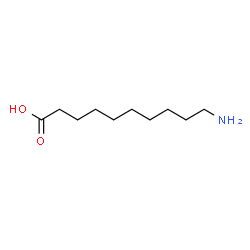 ChemSpider 2D Image | 10-Aminodecanoic acid | C10H21NO2