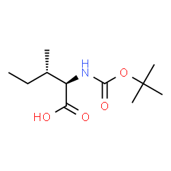 ChemSpider 2D Image | Boc-D-allo-Ile-OH | C11H21NO4