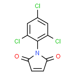 ChemSpider 2D Image | N-(2,4,6-Trichlorophenyl)maleimide | C10H4Cl3NO2