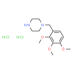 ChemSpider 2D Image | trimetazidine dihydrochloride | C14H24Cl2N2O3