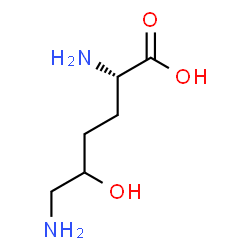 ChemSpider 2D Image | 5-Hydroxy-L-lysine | C6H14N2O3