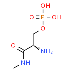 ChemSpider 2D Image | N-Methyl-O-phosphono-L-serinamide | C4H11N2O5P