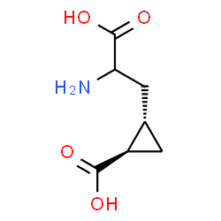 ChemSpider 2D Image | 3-[(1S,2R)-2-Carboxycyclopropyl]alanine | C7H11NO4