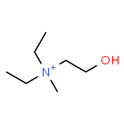 ChemSpider 2D Image | (2-Hydroxyethyl)methyldiethylammonium | C7H18NO