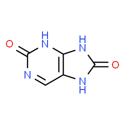ChemSpider 2D Image | 1H-purine-2,8(3H,7H)-dione | C5H4N4O2