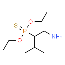 ChemSpider 2D Image | O,O-Diethyl (1-amino-3-methyl-2-butanyl)phosphonothioate | C9H22NO2PS