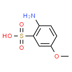 ChemSpider 2D Image | 2-Amino-5-methoxybenzenesulfonic acid | C7H9NO4S