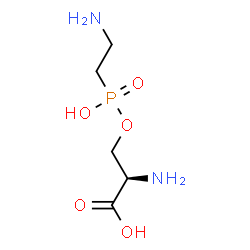ChemSpider 2D Image | O-[(2-Aminoethyl)(hydroxy)phosphoryl]-D-serine | C5H13N2O5P