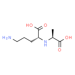 ChemSpider 2D Image | N~2~-[(1S)-1-Carboxyethyl]-D-ornithine | C8H16N2O4